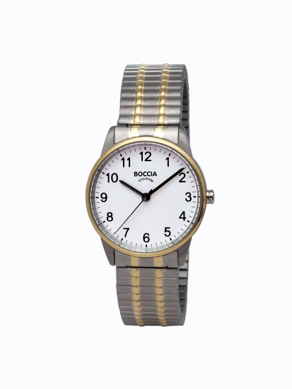 Boccia Titanium Damenuhr Quarz Bicolor Zugarmband 30mm 3369-02