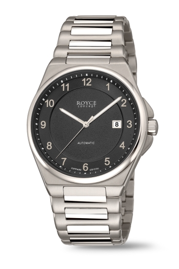 Boccia Titanium Herrenuhr Automatik Saphirglas Datum Schwarz 3676-02