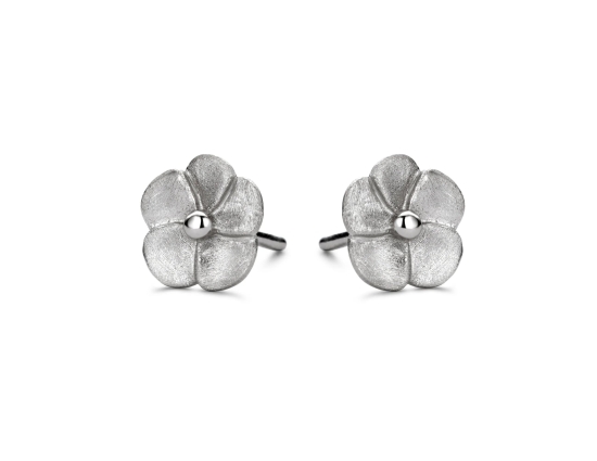 Spirit Icons Damen Ohrringe Ohrstecker 925 Silber Blume 40391