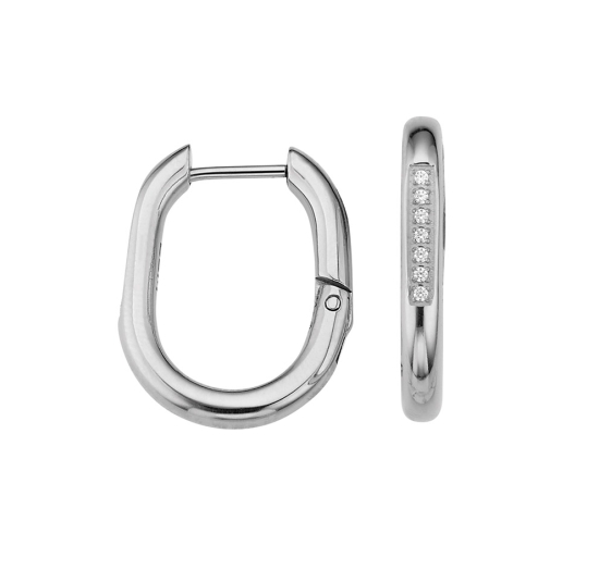 CEM Titanium Damen Ohrringe Creolen Titan Oval 22mm 4-203883-001