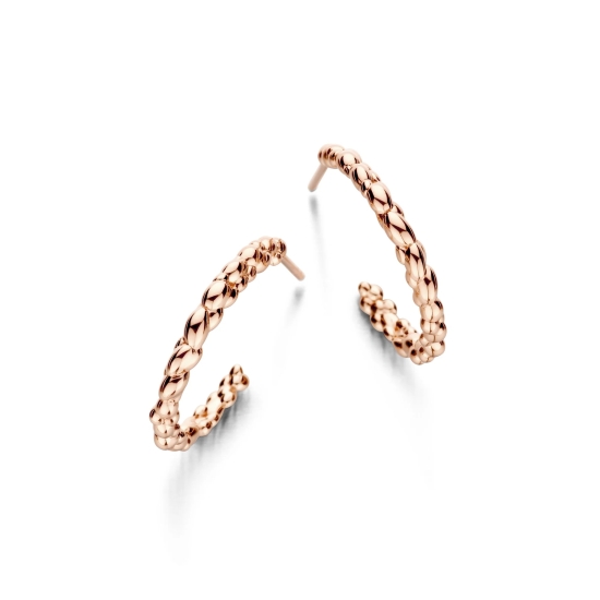 Spirit Icons Damen Ohrringe Steckcreole 925er Silber Rosé 21mm 42744