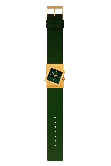 Rolf Cremer Damenuhr Turn S Stone Malachite Grün Goldfarben 507786