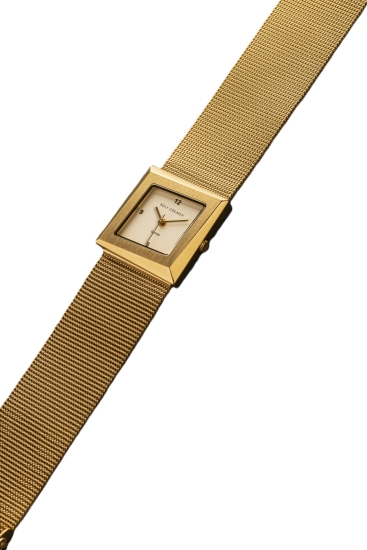 Rolf Cremer Damenuhr Eleganza Saphirglas Milanaise Goldfarben 509102