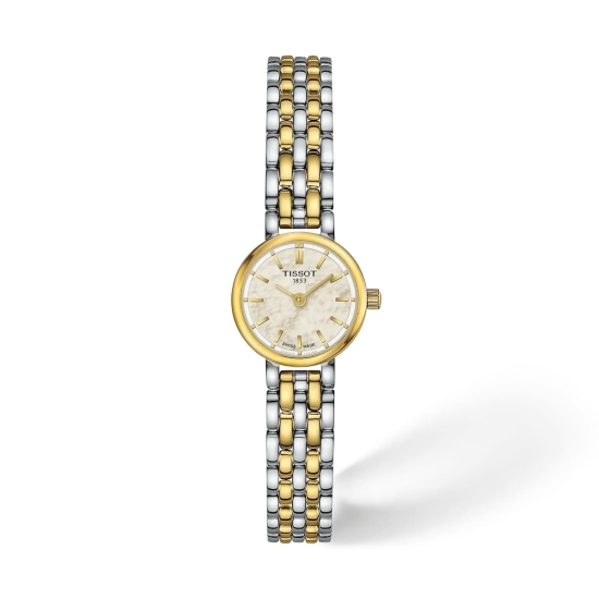 Tissot Damenuhr Lovely Round Saphirglas Bicolor Klein 19,5mm T140.009.22.111.00