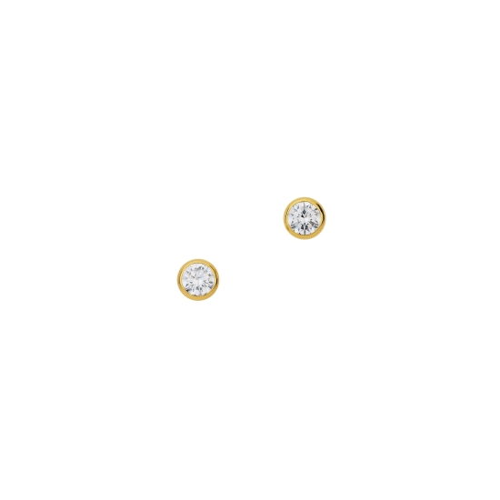 CEM Damen Ohrringe Ohrstecker 585er Gelbgold Zirkonia 3mm 6-119459-001