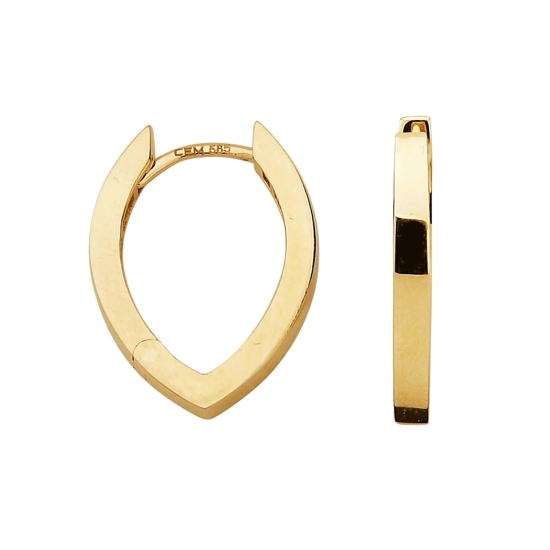 CEM Damen Ohrringe Creolen 585er Gold poliert 6-212957-001