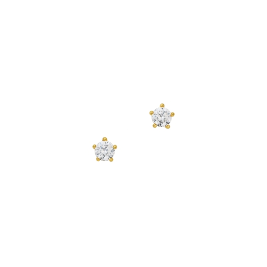 CEM Damen Ohrringe Ohrstecker 585er Gelbgold Zirkonia 3mm 6-212984-001