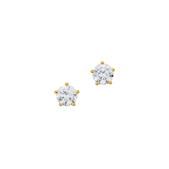 CEM Damen Ohrringe Ohrstecker 585er Gelbgold Zirkonia 5mm 6-212986-001