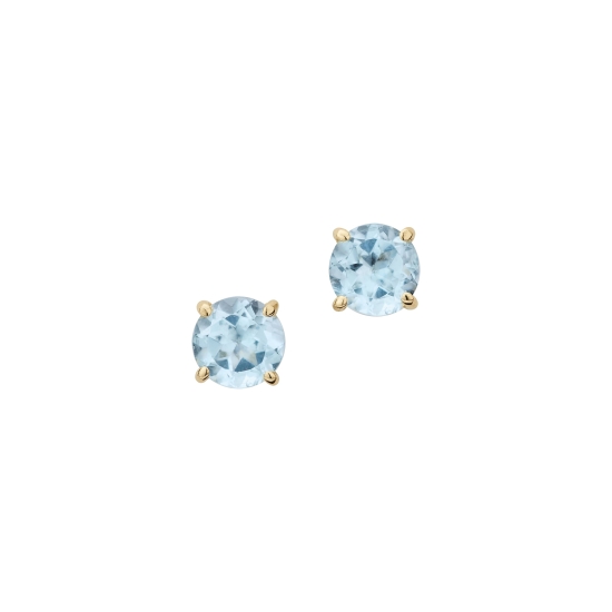 CEM Damen Ohrringe Ohrstecker 585er Gelbgold Blautopas 6-213212-001
