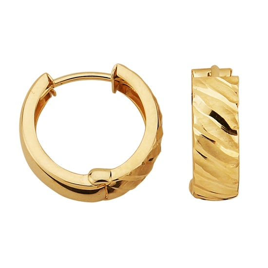 CEM Damen Ohrringe Creolen 585er Gold diamantiert 6-213232-001