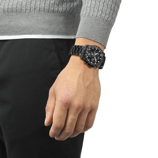 Preview: Tissot Herrenuhr Supersport Chrono Schwarz Saphirglas 42mm T125.417.33.051.00