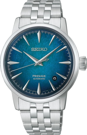 Preview: Seiko Presage Herrenuhr Cocktail Time Automatik Blau Datum HCB001J1