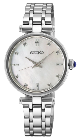 Seiko Damenuhr Quarz Saphirglas Edelstahl 29mm HGH005P1