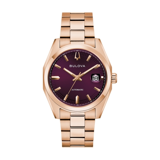 Bulova Herrenuhr Surveyor Automatik Saphirglas Rosé 39mm 97B234