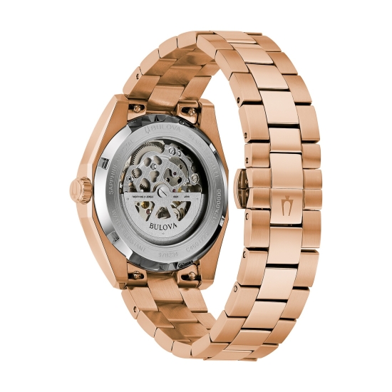 Bulova Herrenuhr Surveyor Automatik Saphirglas Rosé 39mm 97B234
