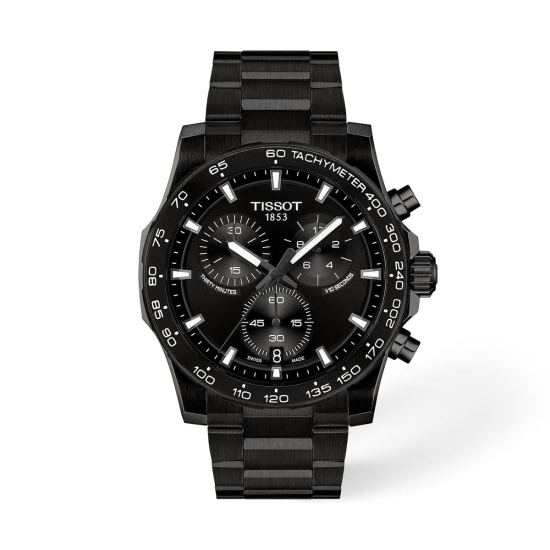 Tissot Herrenuhr Supersport Chrono Schwarz Saphirglas 42mm T125.417.33.051.00