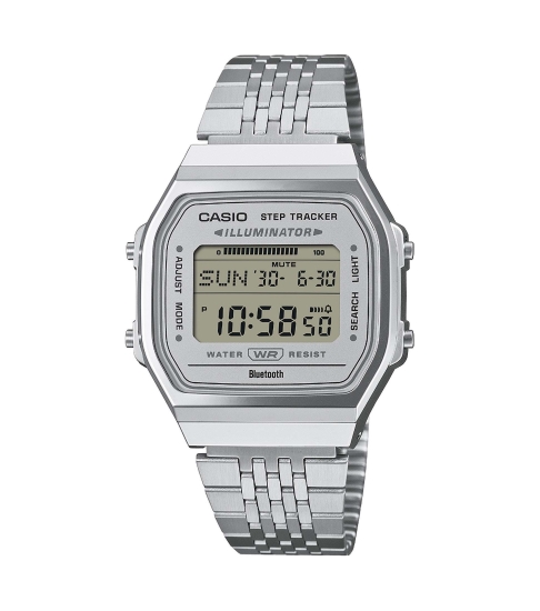 Casio Retro Unisex Uhr Digital Bluetooth® Steptracker ABL-100WE-7AEF