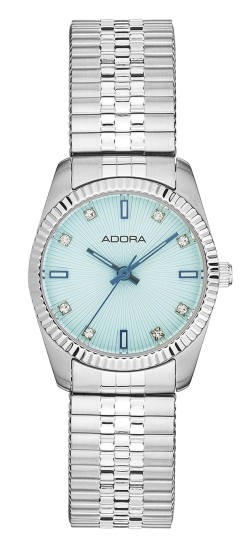 Adora Damenuhr Quarz Edelstahl Zugarmband 26mm Blau AT5809