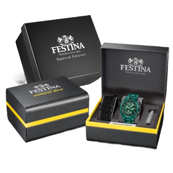 Festina Herrenuhr Chrono Bike 2026 Special Edition Grün 46mm F20758/1