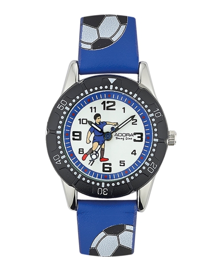 Adora Kinderuhr Blau Fußball AY4356