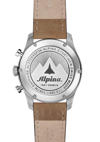 Alpina Startimer Pilot Herrenuhr Chronograph Blau AL-372NW4S26