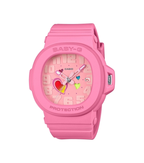 Casio Baby-G Damenuhr Analog Datum 10BAR Rosa BGA-10-4AER