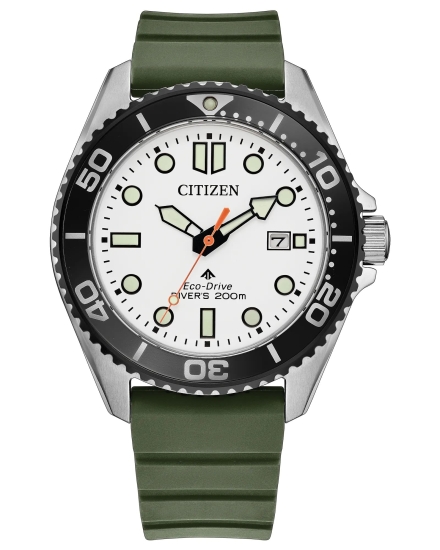 Citizen Herrenuhr Promaster Solar Saphirglas Datum Grün BN0265-00A