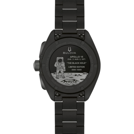 Preview: Bulova Herrenuhr Lunar Pilot "Black Hole" Chrono Schwarz Limited 98A335