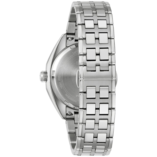 Preview: Bulova Herrenuhr Edelstahl Datum Saphirglas Rot 40mm 96B401
