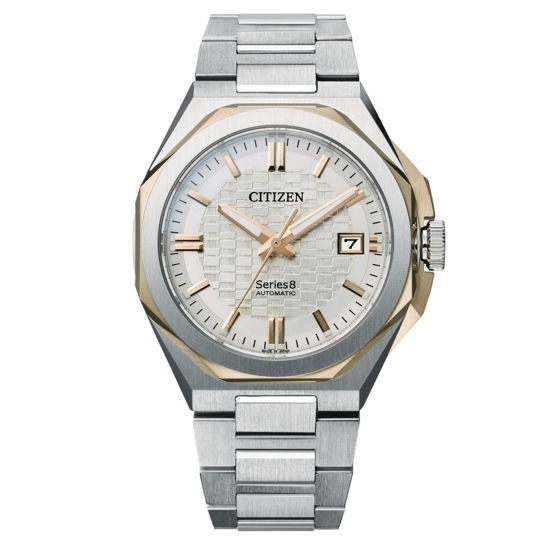 Citizen Herrenuhr Automatik Series 8 Bicolor Edelstahl Saphirglas NB6084-50A