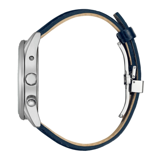 Preview: Citizen Herrenuhr Funkuhr Solar Saphirglas Datum 10BAR Leder CB0270-10A