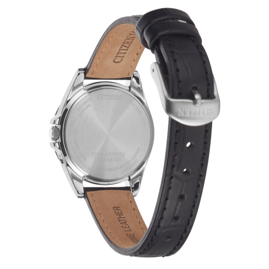 Preview: Citizen Damenuhr Funk Solar Eco Drive Saphirglas Datum 29mm EC1180-14A