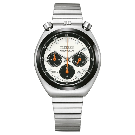 Citizen Herrenuhr Bullhead Chronograph Datum Weiß 38mm AN3660-81A