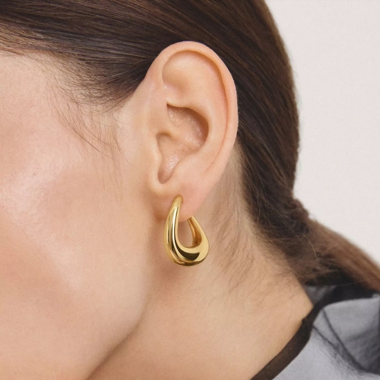 Preview: THOMAS SABO Ohrringe Creolen Goldfarben CR768-M01-39