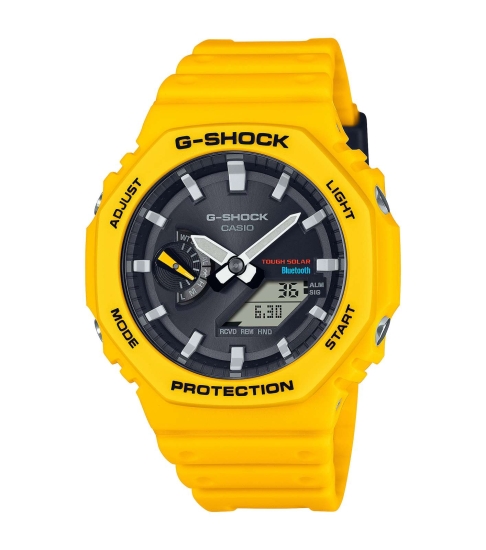 Casio G-SHOCK Herrenuhr Solar Bluetooth® Gelb GA-B2100C-9AER