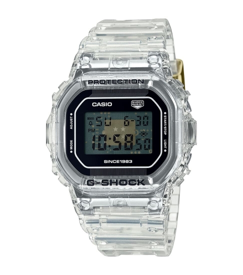 Casio Herrenuhr Digital 40th Anniversary CLEAR REMIX Serie DW-5040RX-7ER