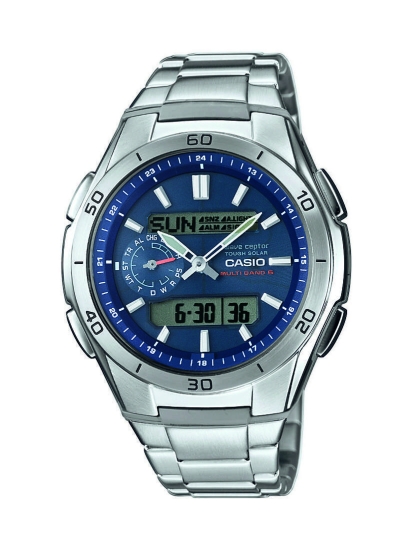 Casio Herrenuhr Funk Solar Blau WVA-M650D-2AER