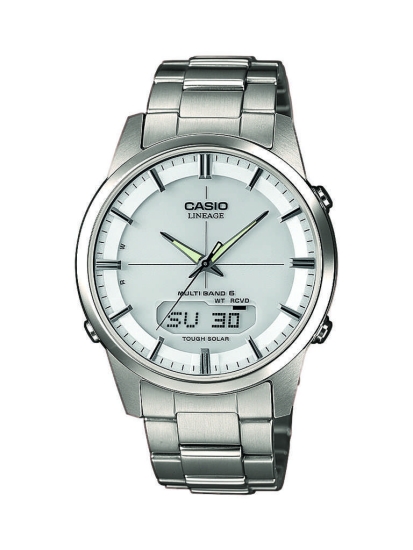 Casio Herrenuhr Funk Solar Titan Weiss LCW-M170TD-7AER