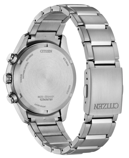 Preview: Citizen Herrenuhr Titan Solar Chrono Saphirglas 10BAR Blau CA4750-51L