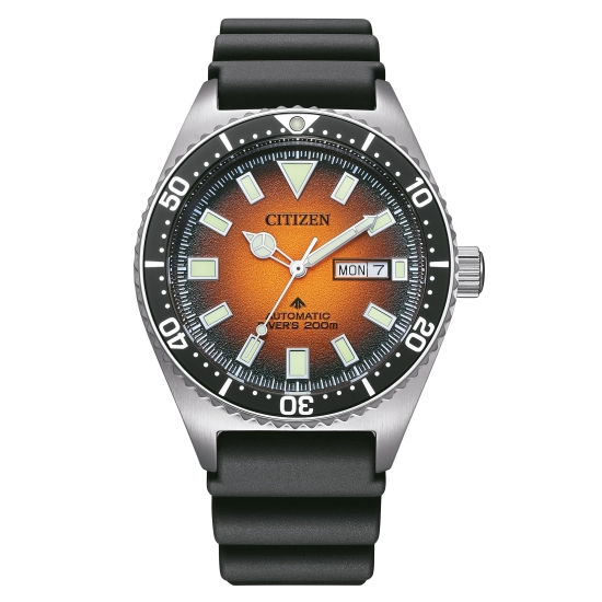 Citizen Promaster Marine Uhr Automatik Taucher Orange NY0120-01ZE