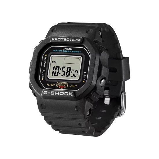Casio G-SHOCK Ring Uhr Digital 20BAR Licht Stopp Schwarz DWN-5600-1ER