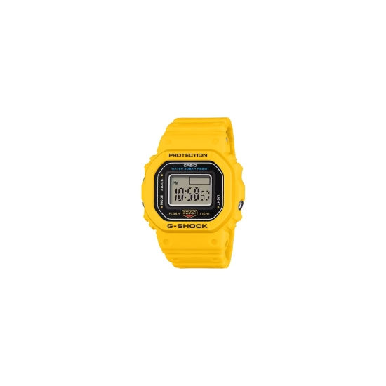 Preview: Casio G-SHOCK Ring Uhr Digital 20BAR Licht Stopp Gelb DWN-5600-9ER