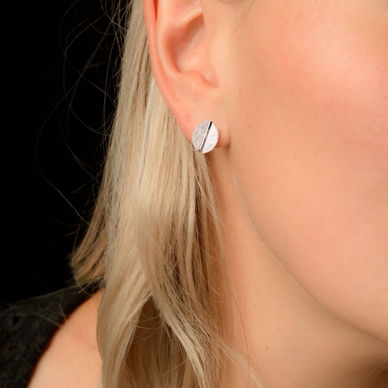 Ernstes Design Damen Ohrringe Ohrstecker Oval Edelstahl E749