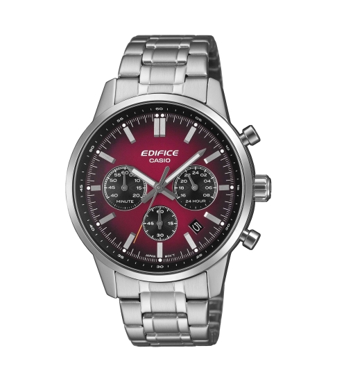 Casio Edifice Herrenuhr Chronograph Datum 10BAR Rot EFR-575D-4AEF