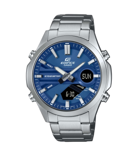 Casio Edifice Herrenuhr Edelstahl Blau 10BAR EFV-C120D-2AEF