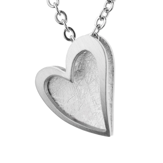 Ernstes Design Edelstahl Anhänger ohne Kette Herz AN934