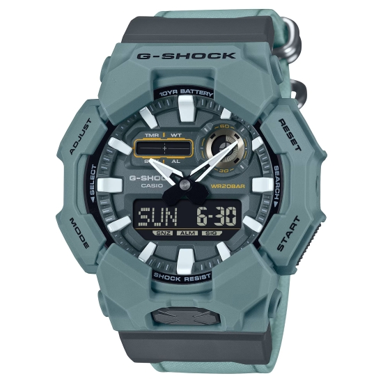 Casio G-SHOCK Herrenuhr Analog/Digital 20 BAR Grün Stoffband GA-010CE-2AER