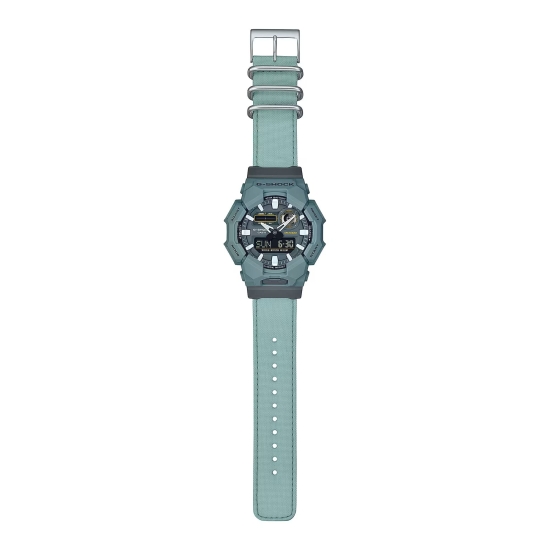 Casio G-SHOCK Herrenuhr Analog/Digital 20 BAR Grün Stoffband GA-010CE-2AER