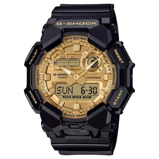 Casio G-SHOCK Herrenuhr Schwarz Goldfarben 20 BAR GA-010GGB-1A9ER