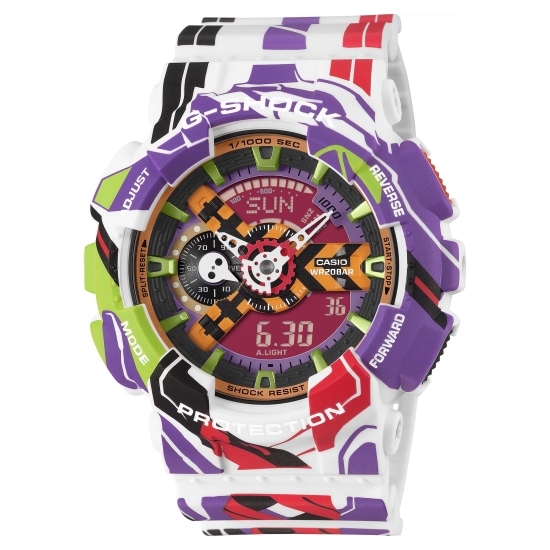 Casio G-SHOCK x EVANGELION Herrenuhr Analog/Digital GA-110EVA30-7AER